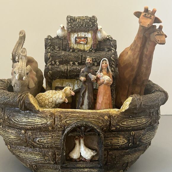 Vintage JC Penney Noah's Ark Home Collection Decor Rustic NO BOX - Picture 2 of 7